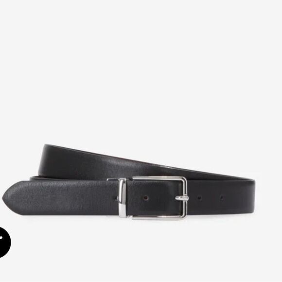 $195 The Kooples REVERSIBLE TWO-TONE LEATHER BELT NWT - Picture 4 of 11